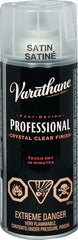 Varathane Y110081 Clear Finish, Satin, Liquid, Clear, 340 g, Aerosol Can