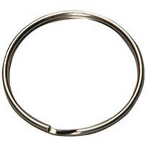 Hy-Ko KB108 Key Ring, 1-3/8 in OD Dimensions, Rust-Resistant, Split