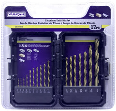 BIT DRILL TITANIUM SET 17PC
