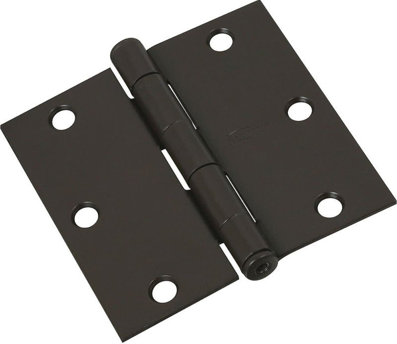 National Hardware N830-205 Door Hinge, Cold Rolled Steel, Oil-Rubbed Bronze, Non-Rising, Removable Pin, Full-Mortise