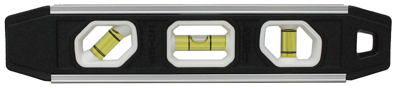 Johnson 1421-0900 Torpedo Level, 0.009 Accuracy, 9 in L, 3 -Vial, Magnetic, Aluminum