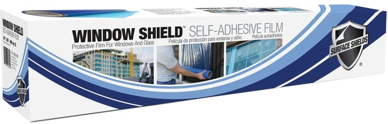 Surface Shields W2B24250 Window Film, 250 ft L, 24 in W, Polyethylene, Blue