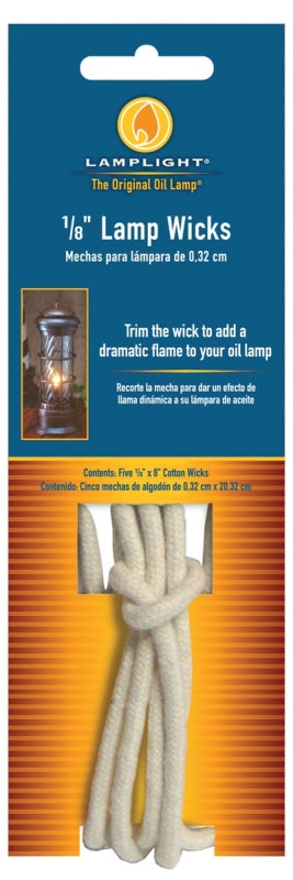 Lamplight 9997 Replacement Round Wick, Cotton, For: Most Lamplight Oil Lamp With Ultra-Pure or Medallion Lamp Oil