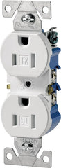 TR270W DUPLEX TR RECEPT WHITE