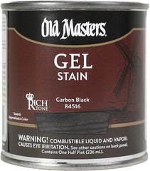84516 STAIN GEL CARBON BLK 1/2