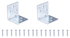 BRACE CNR DBL WD 1-1/2 ZN PLTD