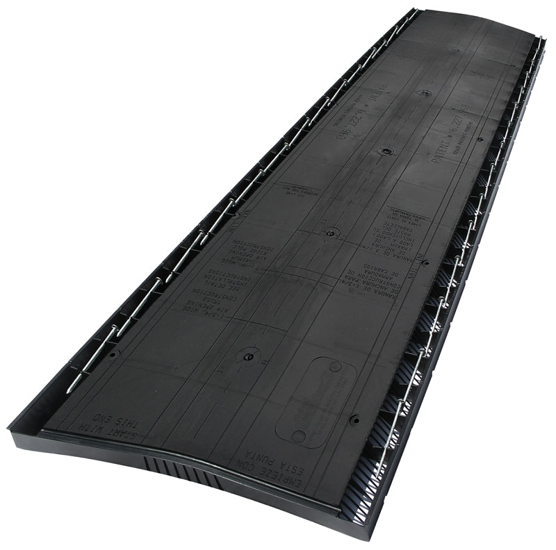 GAF COBRA CRV3 Exhaust Vent, 4 ft L, Polypropylene, Black
