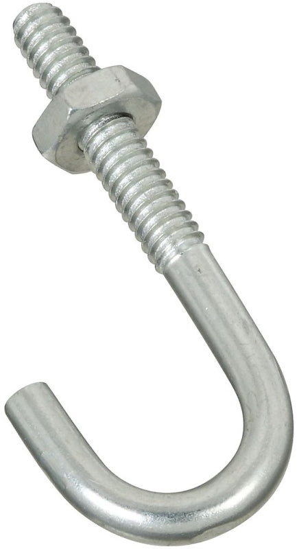 National Hardware 2195BC Series N232-868 J-Bolt, 3/16 in Thread, 0.96 in L Thread, 1-7/8 in L, 40 lb Working Load, Steel
