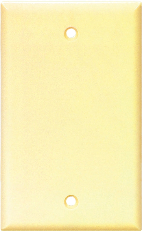 Eaton Cooper Wiring 2129 2129V-BOX Wallplate, 4-1/2 in L, 2-3/4 in W, 0.08 in Thick, 1 -Gang, Thermoset, Ivory