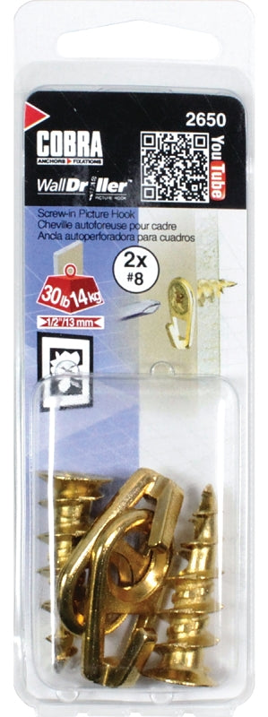 2650 2/PK HOOK WALLDRILLER BRA