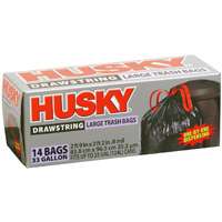 33GAL DRAWSTRING TRASH BAG BLK