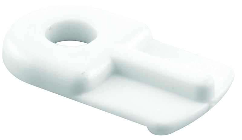 Make-2-Fit PL 7738 Window Screen Clip with Screw, 13/16 in L x 1/2 in W Dimensions, Plastic, White