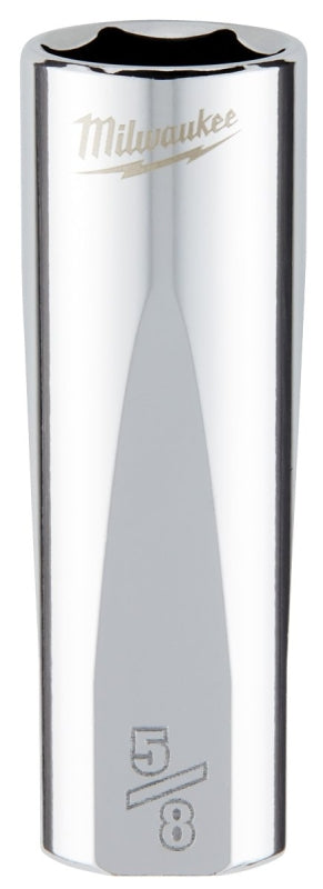 Milwaukee 45-34-6250 Socket, 5/8 in Socket, Deep Socket, 3.543 in OAL, 3/8 in Drive, 6 -Point, Chrome Vanadium Steel