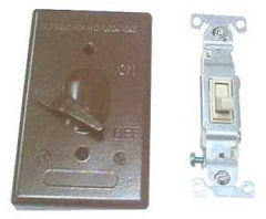 611AB-1 COVER 1G W/SWITCH WP B