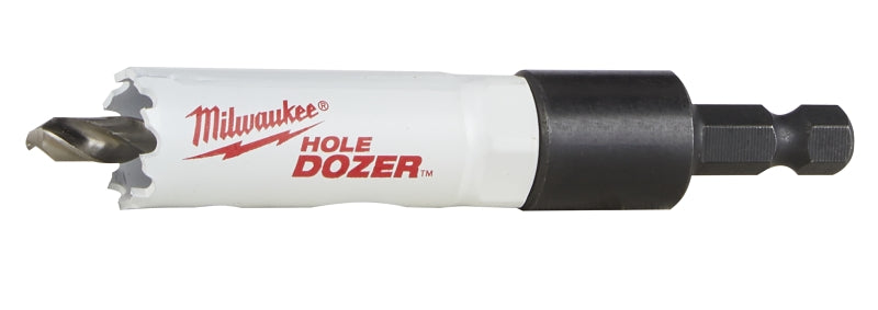 Milwaukee 49-56-9605 Hole Saw, 3/4 in Dia, 1-5/8 in D Cutting, 1/2-20 Arbor, 4, 5 TPI, Bi-Metal Cutting Edge