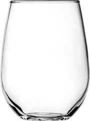 Anchor Hocking Vienna Series 95141AHG17 Stemless Wine Glass, 15 oz Capacity, Glass, White, Dishwasher Safe: Yes