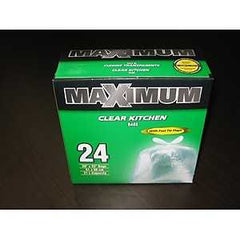 Maximum 26324 Recycling Bag, 20 in L, 22 in W, 0.7 mil Thick, Clear