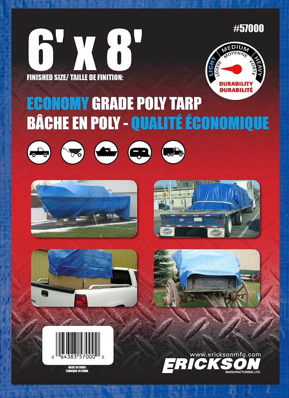 57000 6' X 8' BLUE 8 X 8 TARP