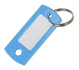 Hy-Ko KB138-200 Key Identification Tag, 2.12 in L x 0.87 in W x 0.12 in H Dimensions, Plastic