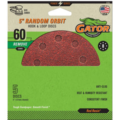 3725 8HOLE HK/LOOP 5" 60GRIT