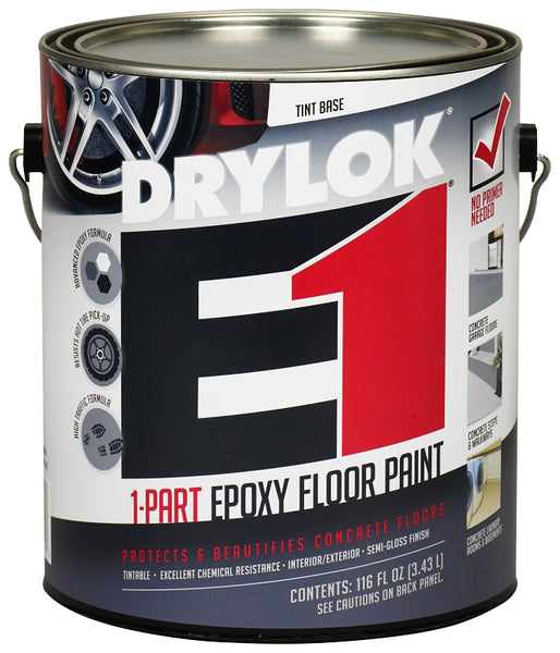 DRYLOK 28413 Epoxy Floor Paint, Semi-Gloss, Tint Base, gal