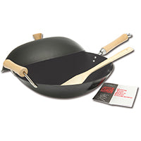 WOK SET NON-STICK 4PC 14IN