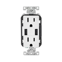 R02-T5632-0BW USB CHRGR&RECPTC
