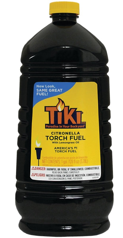 Tiki 1216151 Citronella Torch Fuel, 128 oz Bottle, Lemongrass