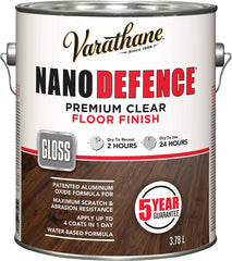 Varathane Y247502 Floor Finish, Gloss, Clear, Liquid, 3.78 L, Can