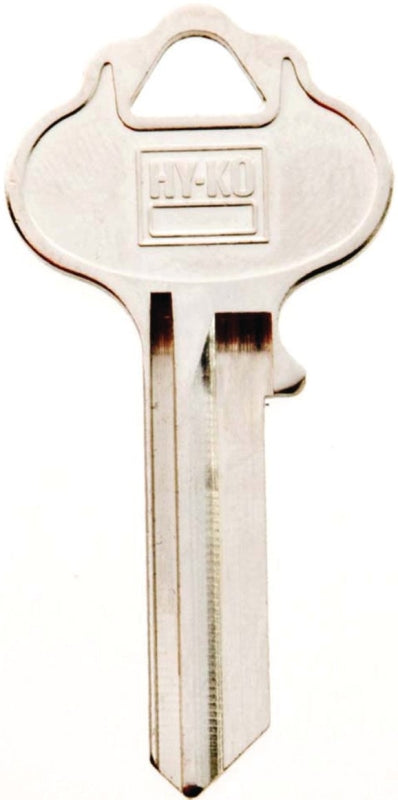 Hy-Ko 11010IN3 Key Blank, Brass, Nickel, For: ILCO Cabinet, House Locks and Padlocks, IN3 Key Number