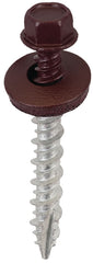 Acorn SW-MW15BG250 Screw, #9 Thread, High-Low, Twin Lead Thread, Hex Drive, Self-Tapping, Burgundy