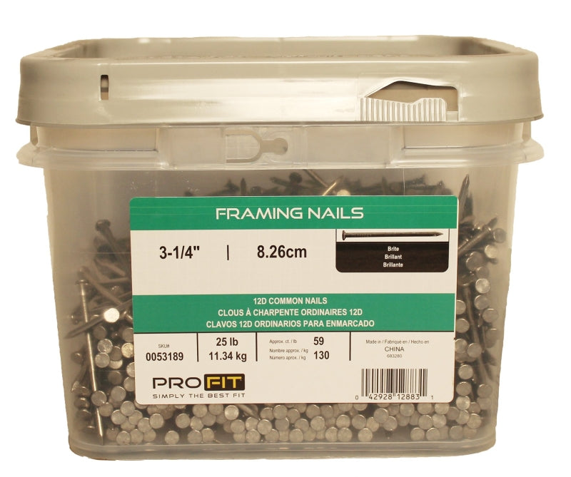 53189 3-1/4 12D COMMON 25#PAIL