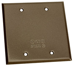 722AB-1 PLATE BLANK 2G W/P BRO