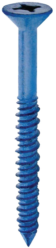 Cobra Anchors 624T Screw, 3/16 in Thread, 3-1/4 in L, Flat Head, Phillips, Robertson Drive, Steel, 100 PK