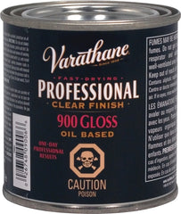Varathane Y90061 Clear Finish, Clear, Gloss, Liquid, 236 mL, Can