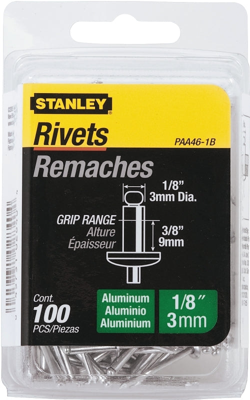 PAA46-1B ALUM RVTS 1/8X3/8