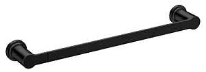 Moen RINZA Series Y1124BL Towel Bar, 24 in L Rod, Zinc, Matte, Wall Mounting