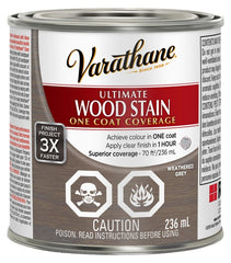 302969 STAIN WTHERD GREY 236ML