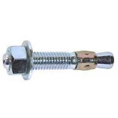 Cobra Anchors Parawedge 501M Wedge Anchor, 1/2 in Dia, 3-3/4 in L, 1248 lb, Carbon Steel, Zinc, 10/PK