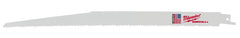 Milwaukee SAWZALL 48-01-2093 Blade, 3/4 in W, 8 in L, 8/12 TPI, Bi-Metal Cutting Edge
