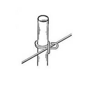 Parmak 707 Rod Post, 60 in OAH, Fiberglass, White