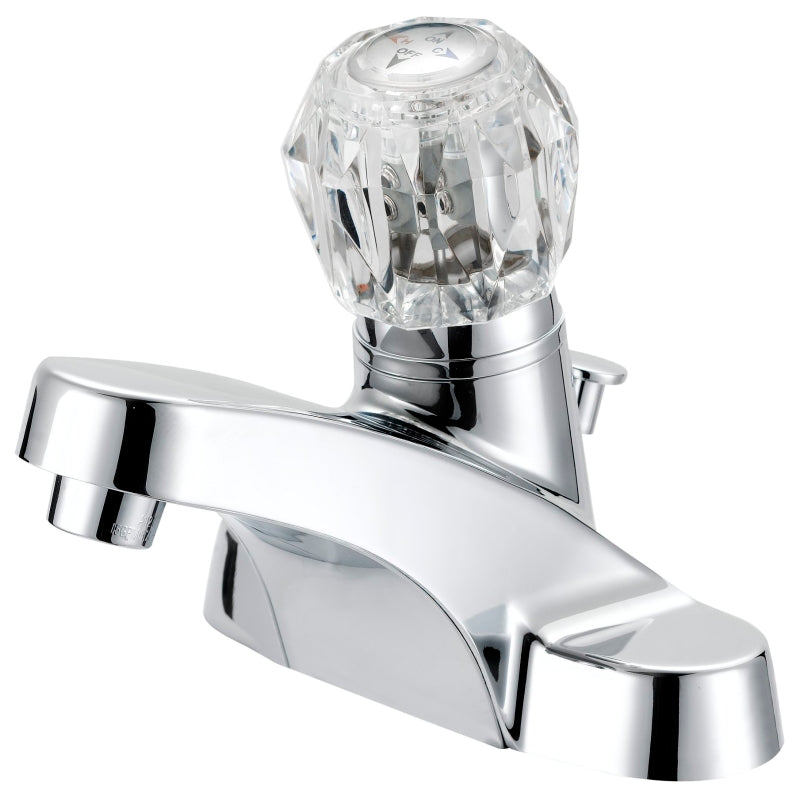 Boston Harbor F4510042CP Lavatory Faucet, 1.2 gpm, 1-Handle, 3-Faucet Hole, Metal/Plastic, Chrome, 4 in Faucet Centers