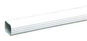 Euramax M0593 Roofing Gutter, 10 ft L, 3 in W, Vinyl