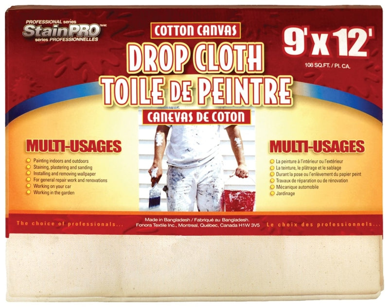 755 9'X12' BEIGE DROP CLOTH