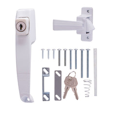 DOOR LATCH PSH BTN KYD WHITE