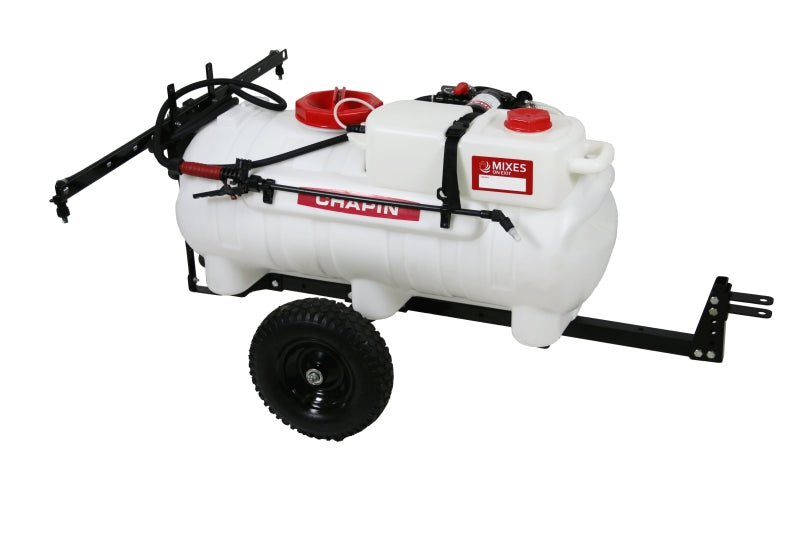 Chapin 97761E Tow Behind Sprayer, 25 gal Tank, 15 ft L Hose