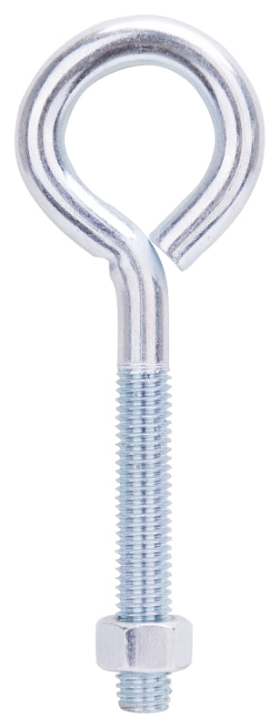 ProSource LR288 Eye Bolt, 7.5 mm Thread, Machine Thread, 3 in L Thread, 2-1/8 in Dia Eye, 522 lb Working Load, Steel