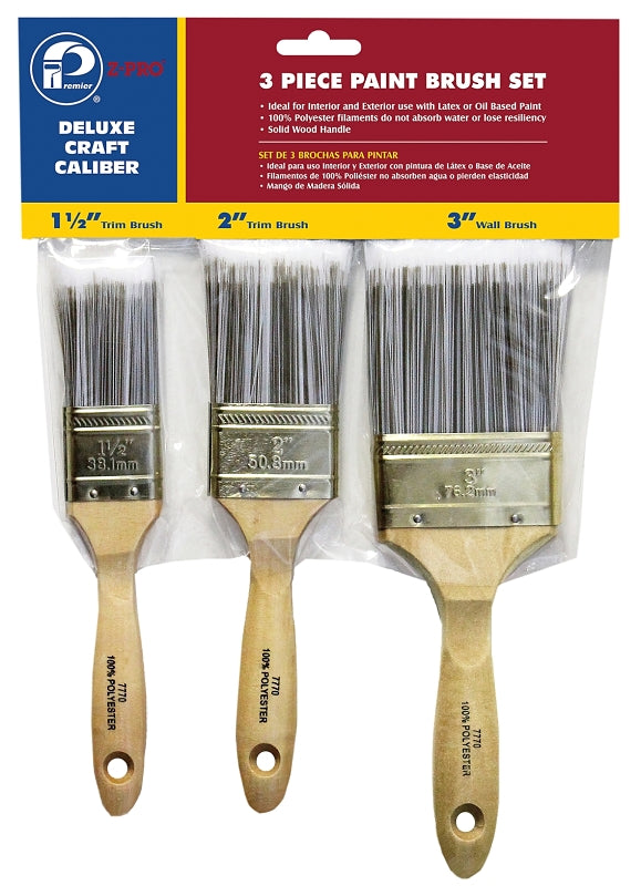 Premier 7770-3P Brush Set, 3-Brush