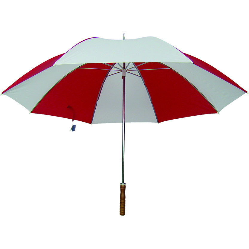 Diamondback Golf Umbrella, Nylon Fabric, Red/White Fabric, 29 in