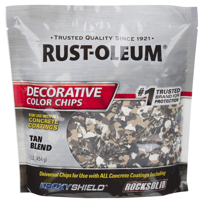 Rust-Oleum 312447 Color Chip, Solid, Tan Blend, 1 lb Bag